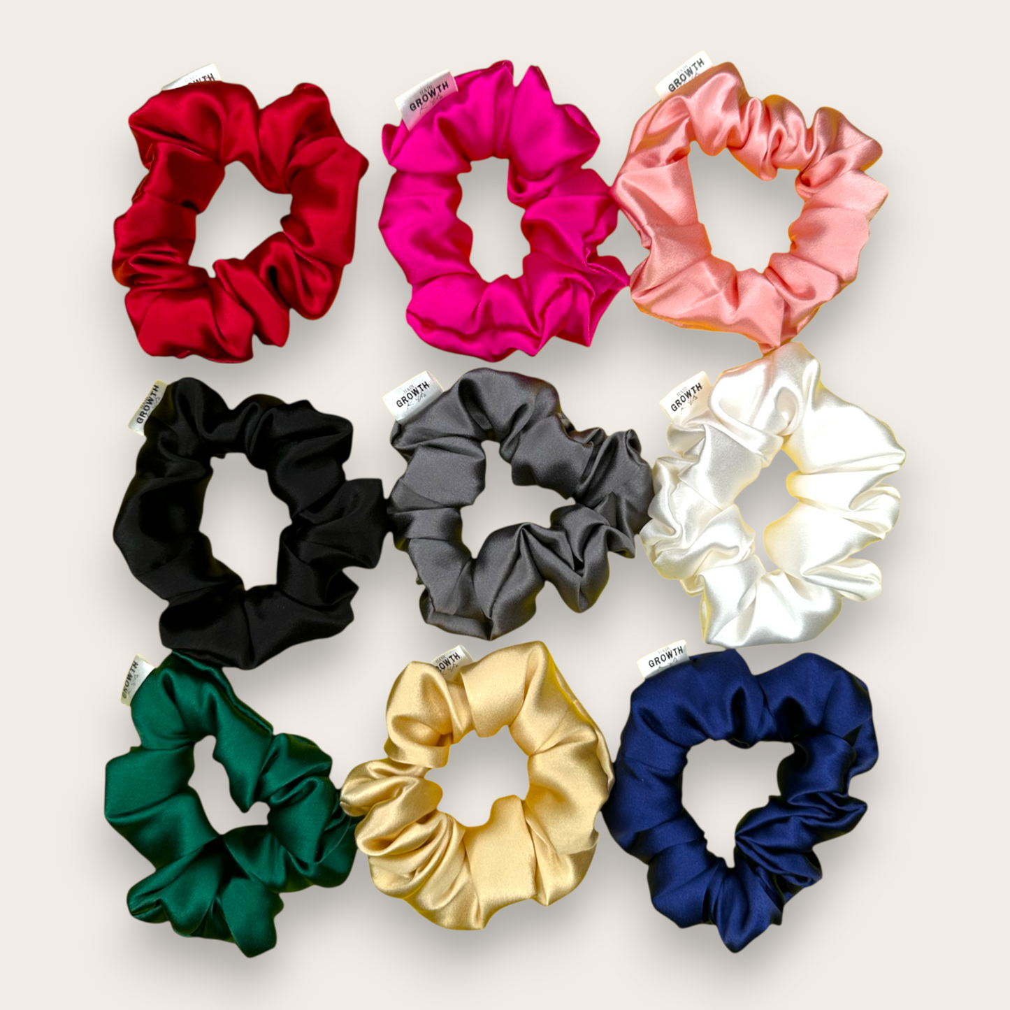Satin Hair Scrunchies (3-pack)