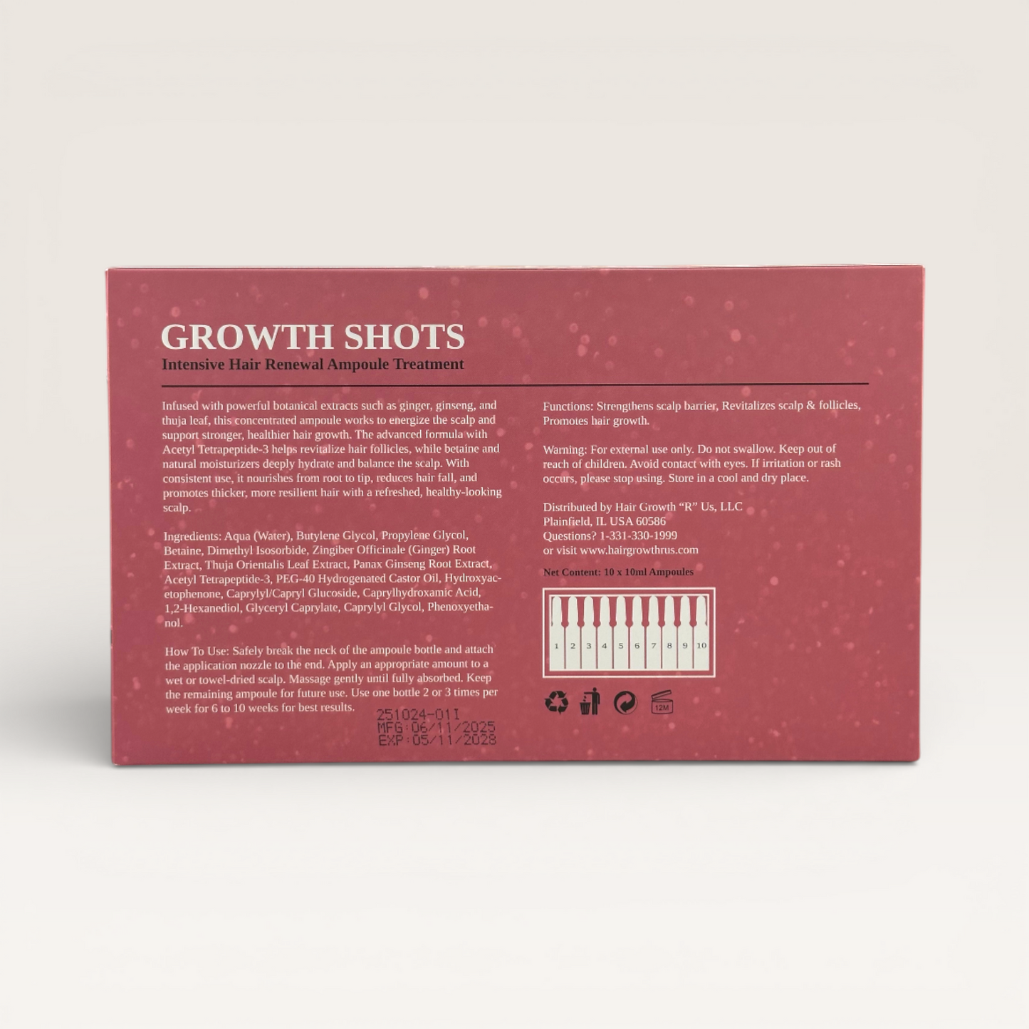 Growth Shots - Intensive Hair Renewal Ampoule Treatment