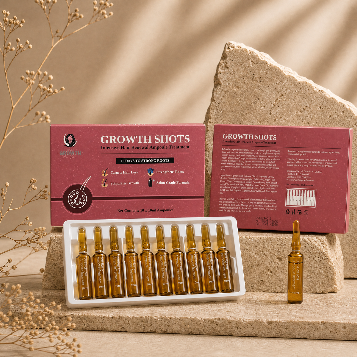 Growth Shots - Intensive Hair Renewal Ampoule Treatment